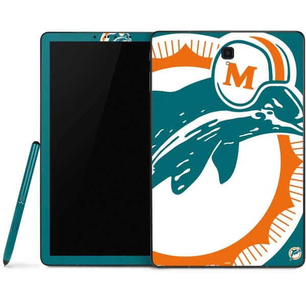 NFL Miami Dolphins Retro Logo Samsung Galaxy Tab Skin 3 NFL Miami Dolphins Retro Logo Samsung Galaxy Tab Skin