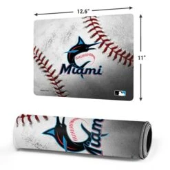MLB Miami Marlins Game Ball Gaming Mouse Pad