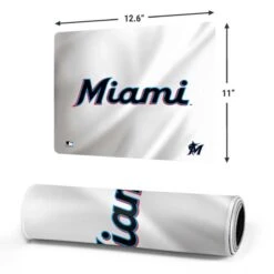 MLB Miami Marlins Home Jersey Gaming Mouse Pad