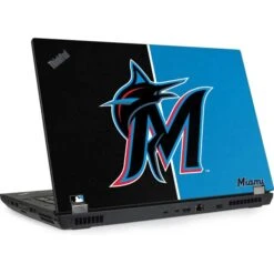 MLB Miami Marlins Split Lenovo ThinkPad Skin