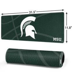 Michigan State University Green Basketball Gaming Mouse Pad -Skinit Store michigan state university green basketball large gaming mouse pad 1711041233 MSPMICHSS14GAMGLG PR 02