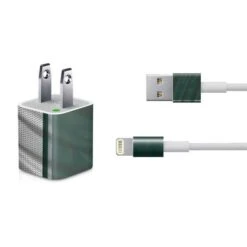 Michigan State University Jersey Grey IPhone Charger (5W USB) Skin