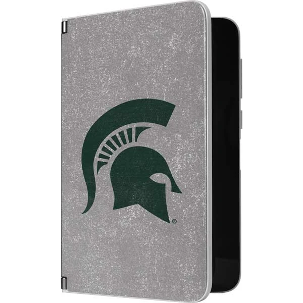 Michigan State University Grey Spartans Logo Surface Duo Skin 3 Michigan State University Grey Spartans Logo Surface Duo Skin