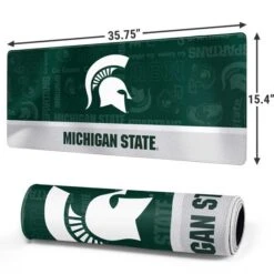 Michigan State University Jersey Split Gaming Mouse Pad -Skinit Store michigan state university jersey split extra large gaming mouse pad 1732223632 MSPCOLALT12GAMGXL PR 02