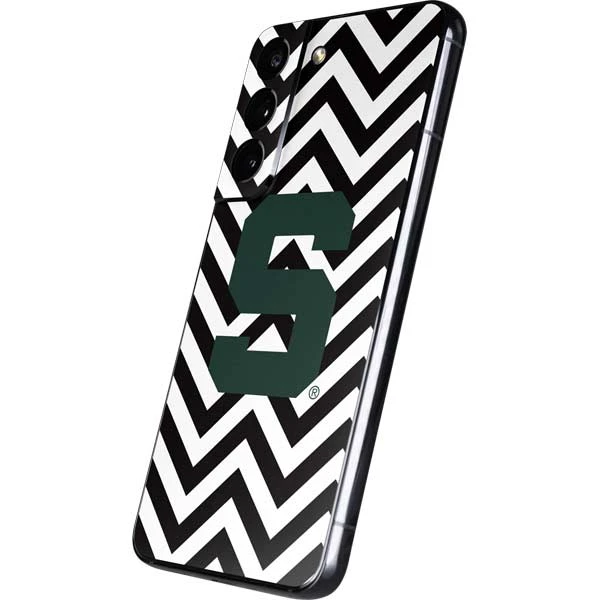 Michigan State University Spartans S Chevron Galaxy S22 Skin 4 Michigan State University Spartans S Chevron Galaxy S22 Skin - Image 2