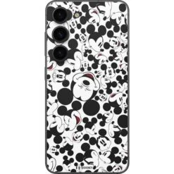 Disney Mickey Mouse Face Pattern Galaxy S23 Skin