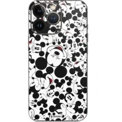 Disney Mickey Mouse Face Pattern IPhone 14 Pro Skin