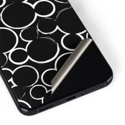 Disney Mickey Mouse Logo Pattern Galaxy S22 Plus Skin -Skinit Store mickey mouse silhouette galaxy s22 plus skin 1646336813 SKNDSMICY15GLX22P PR 04