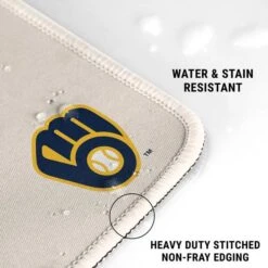 MLB Milwaukee Brewers Home Jersey Gaming Mouse Pad -Skinit Store milwaukee brewers home jersey extra large gaming mouse pad 1678437515 MSPMLBMWB02GAMGXL PR 03