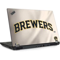 MLB Milwaukee Brewers Home Jersey Lenovo ThinkPad Skin