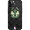 NBA Milwaukee Bucks Rusted Dark IPhone 15 Pro Max Skin -Skinit Store milwaukee bucks rusted dark iphone 15 pro max skin 1694187150 SKNBLKRST17IP15PM PR 01