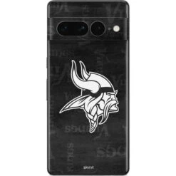 NFL Minnesota Vikings Black & White Google Pixel 7 Pro Skin