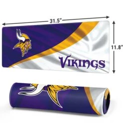 NFL Minnesota Vikings Gaming Mouse Pad -Skinit Store minnesota vikings large gaming mouse pad 1655166593 MSPNFLMIN02GAMGLG PR 02