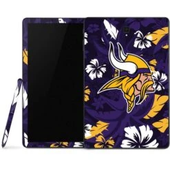 NFL Minnesota Vikings Tropical Print Samsung Galaxy Tab Skin