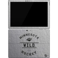 NHL Minnesota Wild Black Text Surface Pro 7 Skin