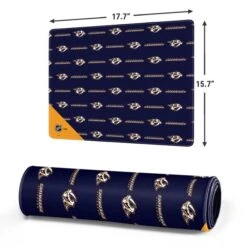 NHL Nashville Predators Pattern -Skinit Store nashville predators pattern medium gaming mouse pad 1668019318 MSPPATNHL25GAMGMD PR 02