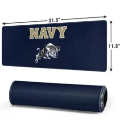 United States Naval Academy Navy Logo Gaming Mouse Pad -Skinit Store navy logo large gaming mouse pad 1711381596 MSPUSNAVL01GAMGLG PR 02