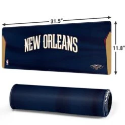 NBA New Orleans Pelicans Jersey Gaming Mouse Pad -Skinit Store nba new orleans pelicans jersey large gaming mouse pad 1750961555 MSPNBAJRS19GAMGLG PR 02