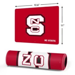 North Carolina State University Logo Red Gaming Mouse Pad