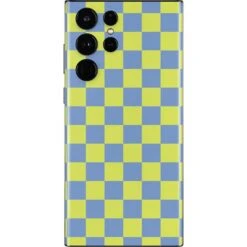 Neon Checkered Galaxy S22 Ultra Skin