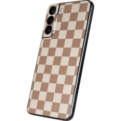 Neutral Checkered Galaxy S22 Plus Skin -Skinit Store neutral checkered galaxy s22 plus skin 1646336874 SKNNEWCHK01GLX22P PR 02