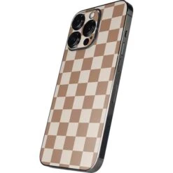 Neutral Checkered IPhone 15 Pro Skin -Skinit Store neutral checkered iphone 14 pro skin 1662674325 SKNNEWCHK01IPH14P PR 02 8603dbb8 4869 422d b788 67fd5a2a79c4