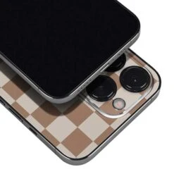 Neutral Checkered IPhone 15 Pro Skin -Skinit Store neutral checkered iphone 14 pro skin 1662674325 SKNNEWCHK01IPH14P PR 04 26b890bb c0f0 44ae 9c98 532c863a1b7d