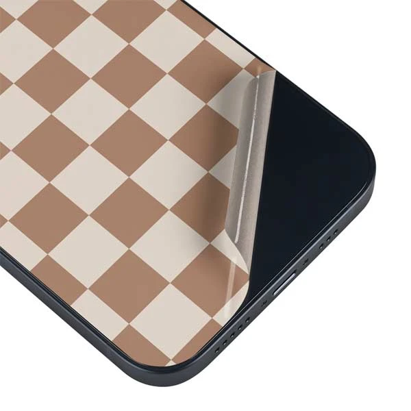 Neutral Checkered IPhone 14 Skin 5 Neutral Checkered IPhone 14 Skin - Image 3