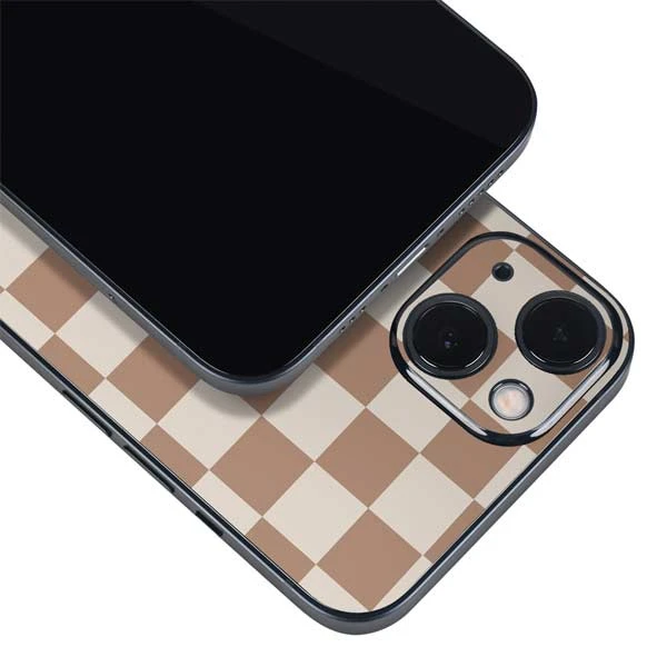 Neutral Checkered IPhone 14 Skin 6 Neutral Checkered IPhone 14 Skin - Image 4