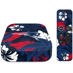 NFL New England Patriots Tropical Print Apple TV Skin