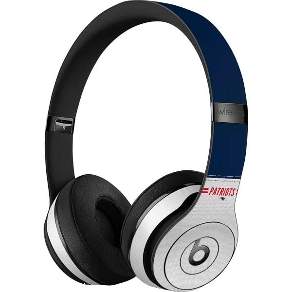 NFL New England Patriots White Striped Beats Solo 3 Wireless Skin 5 NFL New England Patriots White Striped Beats Solo 3 Wireless Skin - Image 3