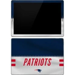 NFL New England Patriots White Striped Google Pixel Slate Skin