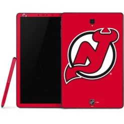 NHL New Jersey Devils Solid Background Samsung Galaxy Tab Skin