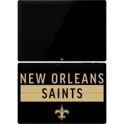NFL New Orleans Saints Black Performance Series Surface Pro 7 Skin