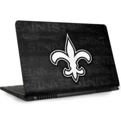 NFL New Orleans Saints Black & White Dell Inspiron Skin