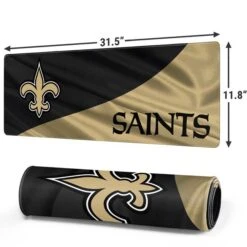 NFL New Orleans Saints Gaming Mouse Pad -Skinit Store new orleans saints large gaming mouse pad 1655166590 MSPNFLNOR02GAMGLG PR 02