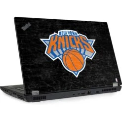 NBA New York Knicks Black Secondary Logo Lenovo ThinkPad Skin