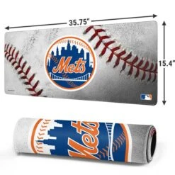 MLB New York Mets Game Ball Gaming Mouse Pad -Skinit Store new york mets game ball extra large gaming mouse pad 1678437515 MSPMLBNYM02GAMGXL PR 02