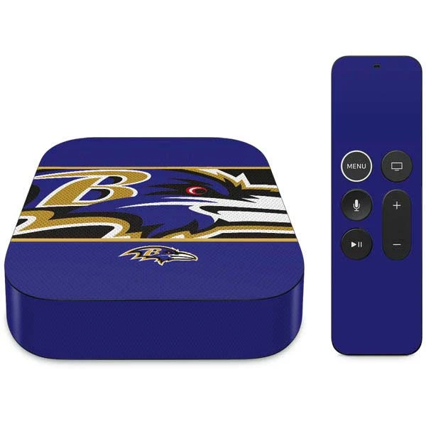 NFL Baltimore Ravens Zone Block Apple TV Skin 3 NFL Baltimore Ravens Zone Block Apple TV Skin