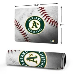 MLB Oakland Athletics Game Ball Gaming Mouse Pad