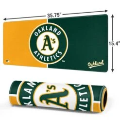 MLB Oakland Athletics Split Gaming Mouse Pad -Skinit Store oakland athletics split extra large gaming mouse pad 1678437514 MSPCVSMLB20GAMGXL PR 02