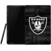 NFL Las Vegas Raiders Black & White Samsung Galaxy Tab Skin -Skinit Store oakland raiders black white galaxy tab s4 2018 skin 1535586596 SKNNFLBWH23SGTBS4 PR 01