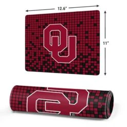 University Of Oklahoma Sooners Red Digi Gaming Mouse Pad
