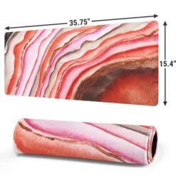 Orange Watercolor Geode Gaming Mouse Pad -Skinit Store orange watercolor geode extra large gaming mouse pad 1656462806 MSPGEODWT05GAMGXL PR 02