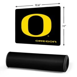 University Of Oregon Ducks Black Gradient Gaming Mouse Pad