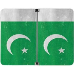 Pakistan Flag Distressed Surface Duo Skin -Skinit Store pakistan flag distressed surface duo skin 1621374068 SKNFLGDIS46MSSDUO PR 02