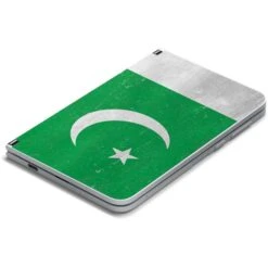 Pakistan Flag Distressed Surface Duo Skin -Skinit Store pakistan flag distressed surface duo skin 1621374068 SKNFLGDIS46MSSDUO PR 03