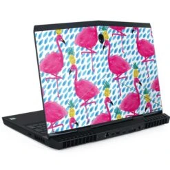 Bouffants And Broken Hearts Party Flamingos Dell Alienware Skin