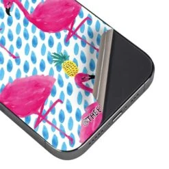 Bouffants And Broken Hearts Party Flamingos IPhone 14 Pro Skin -Skinit Store party flamingos iphone 14 pro skin 1662674411 SKNBFNTBH22IPH14P PR 03