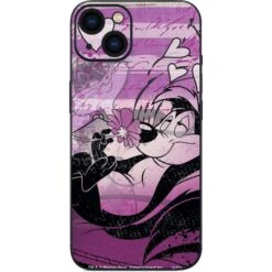 Looney Tunes Pepe Le Pew Purple Romance IPhone 14 Plus Skin